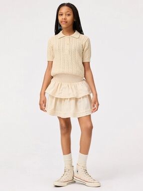 Molo Bonita smocked tiered skirt
